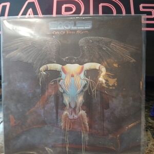 THE EAGLES 'ONE OF THESE NIGHTS' LP UK ASYLUM 1975 PICTURE INNER EARLY PRESSING